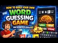 How to Build Your Own Word Guessing Game From Scratch Using AI HTML CSS JavaScript Tutorial