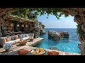 Download Lagu Relaxing Morning Jazz at Seaside Cafe 🌊 Happy Bossa Nova \u0026 Gentle Waves for Productive Energy