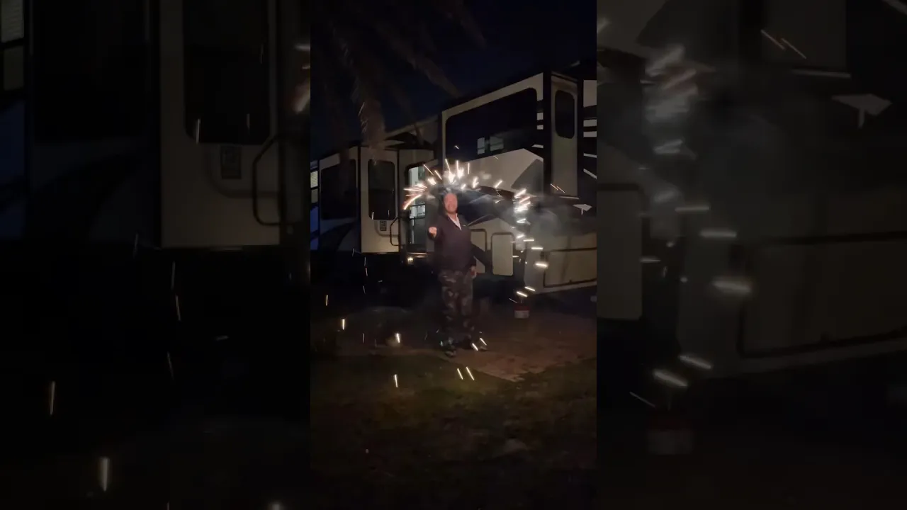 Turned out to be a quiet night. So we have to bring our own fireworks. #newyearseve2024 #fireworks