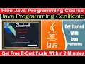 Free Java Programming Course With Certificate I Basic Java Course I JavaScript DigitalClassroomOfficial