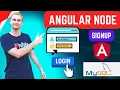 Angular Node MySQL Login System - Signup