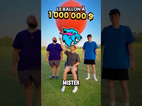 MrBeast cache 1 MILLION dans un ballon… 😳 #shorts