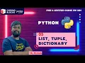 Data Structures List Tuple Dictionary Python Tutorials for Beginners Coding blocks Junior