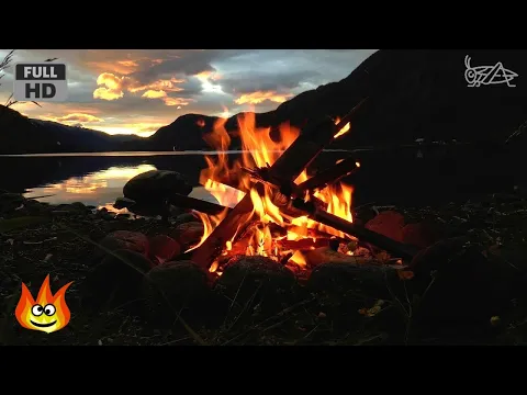 Download MP3 Lakeside Campfire with Relaxing Nature Night Sounds (HD)
