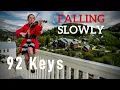 Download Lagu Falling Slowly (Glen Hansard) | Violin \u0026 Piano | 92 Keys