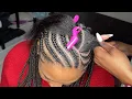 Lightweight Half Up Half Down Braids