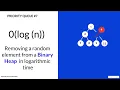 Removing a random element from a Binary Heap in Logarithmic Time