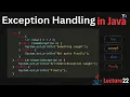 Exception Handling in Java Try catch Finally Block in Java Tutorials for beginners