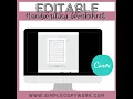 Editable Lined Writing Paper with Tracing Font Canva Template 60 point tracing font