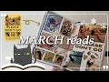 The books I read in MARCH in my reading journal