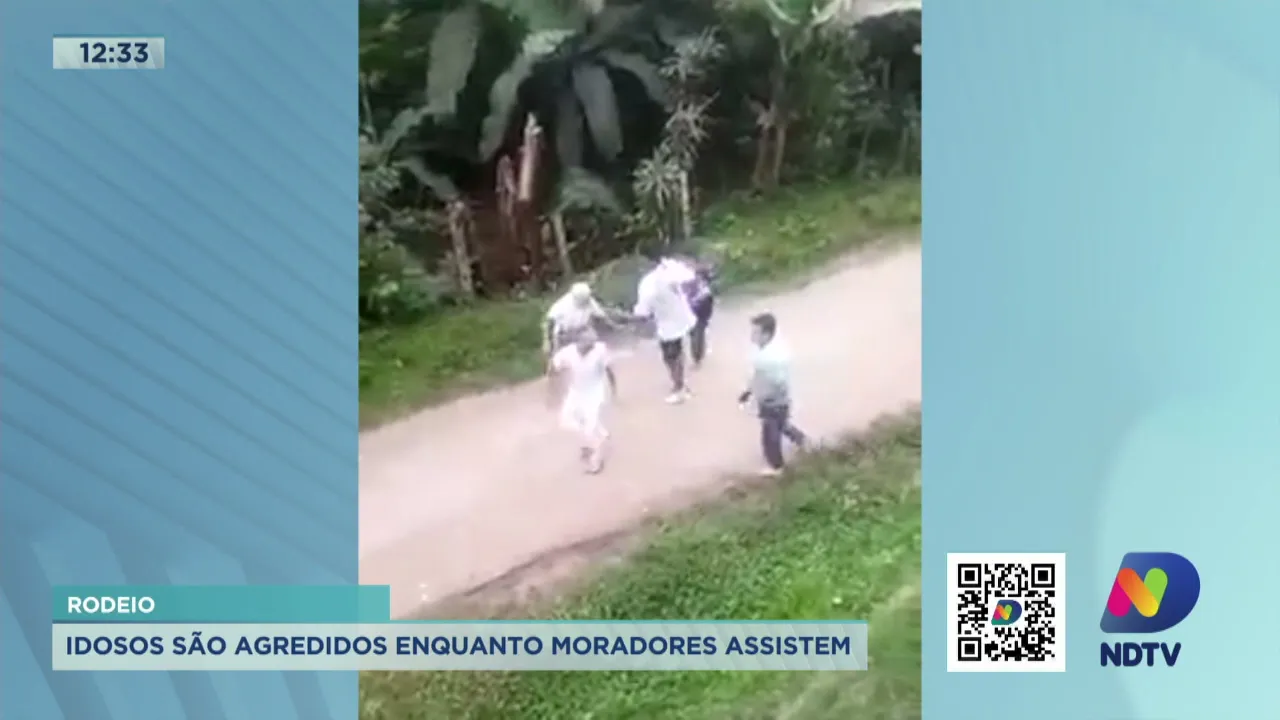 Idosos são agredidos enquanto moradores assistem