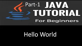 How to write Hello world program in java Java tutorial for beginners part 1