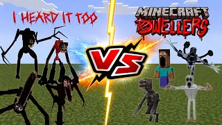 I HEARD IT TOO VS Minecraft Dwellers [Mimic Dwellers] 🆚 [SARAH Addon] Minecraft PE