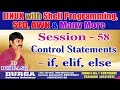 LINUX Classes Session-58 Control Statements - if elif else By DURGA Sir