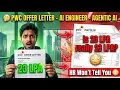 PwC AI Engineer Salary Breakdown 23 LPA Offer Letter Reality Bonus Notice Period EXPOSED