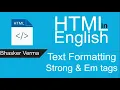 Download Lagu HTML tutorial for beginners in English #10 | Strong tag and Emphasis tag in HTML