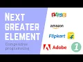 Tamil next greater element competitive programming tamil gfg leetcode Brute optimal soln