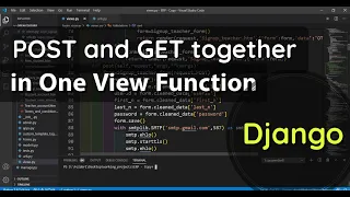 Using both POST and GET Method in one view function in Django