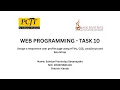 Web Programming Eshop Task10