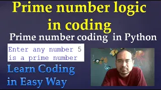 27 Prime number logic in Python