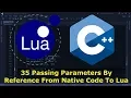 Embedding Lua in C - Passing Parameters By Reference From Native Code To Lua