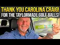 TaylorMade Golf Balls as a gift from Carolina Craig