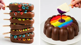 🦄Amazing Rainbow Cake 🌈 | The Art of Colorful Baking | So Tasty🦄