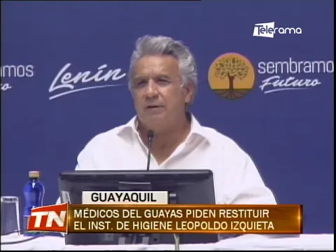 Médicos del Guayas piden restituir el inst. de higiene Lepoldo Izquieta