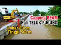Lagu semakin panjang sheet pile \u0026 capping beam kali teluk pucung yang sudah terpasang, lurus rapih halus