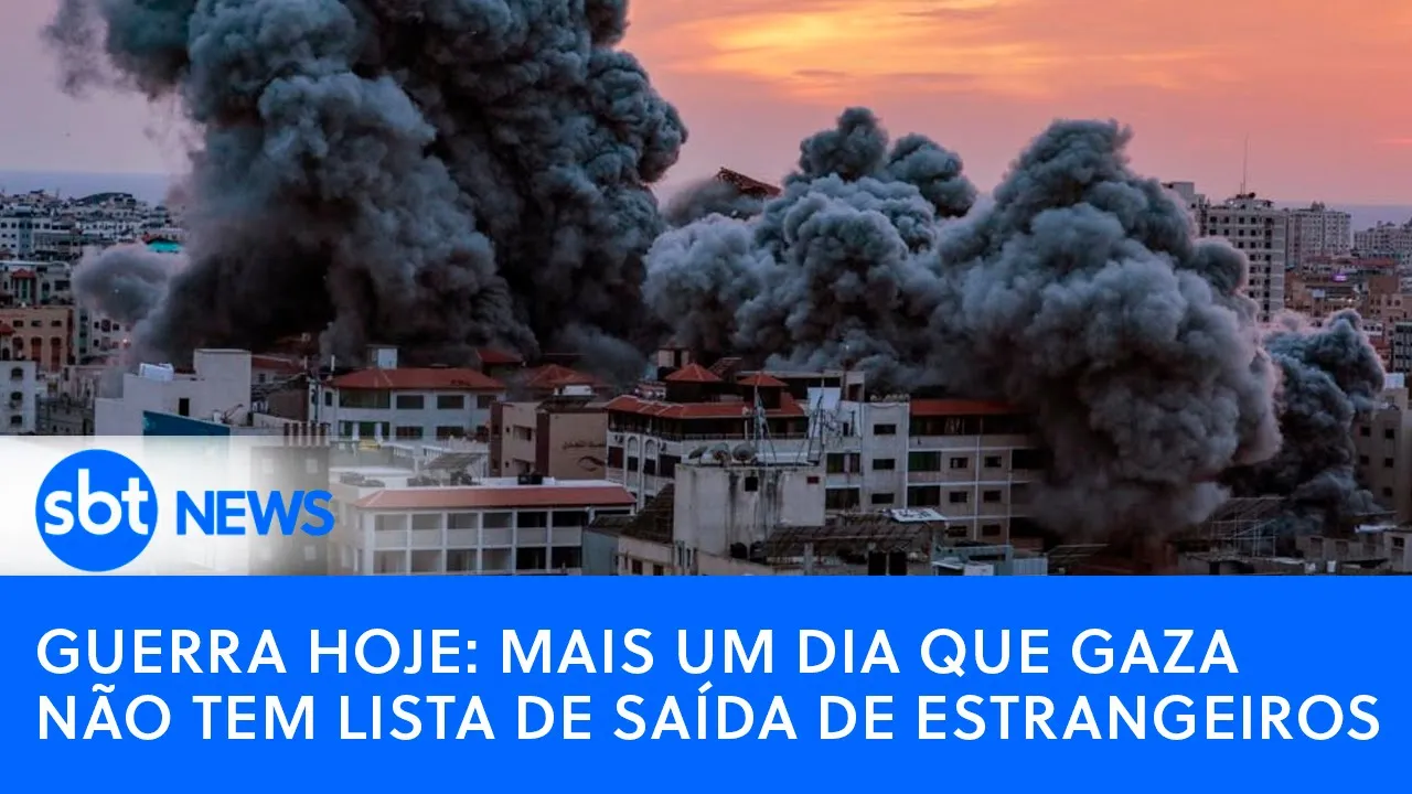 ????Brasil Agora: Guerra hoje - mais um dia que Gaza não tem lista de saída de estrangeiros