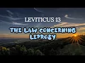 LEVITICUS 13 NKJV THE LAW CONCERNING LEPROSY Bible