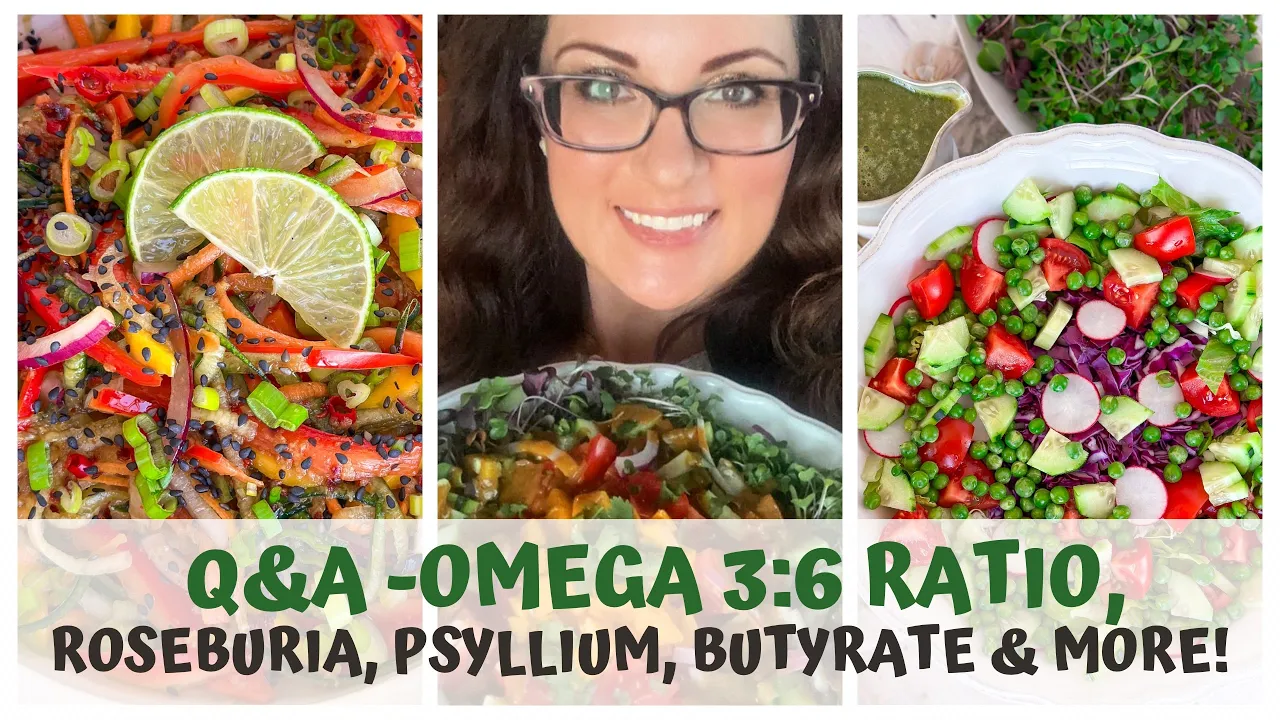 INSTAGRAM LIVEE Q&A - OMEGA 3:6 RATIO, ROSEBURIA, PSYLLIUM, BUTYRATE & More!