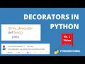 HINDI Decorators In Python explained in details Python Hindi Tutorials