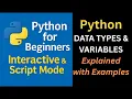 Python for Beginners Variables Data Types Keywords Class 6 7 Hindi English Explanation