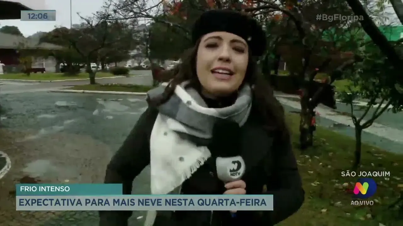 São Joaquim: expectativa para mais neve nesta quarta-feira