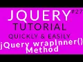 jQuery Tutorial 27 jQuery wrapInner Method Ujjwal Technical Tips
