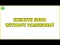 Ubuntu Execute sudo without Password