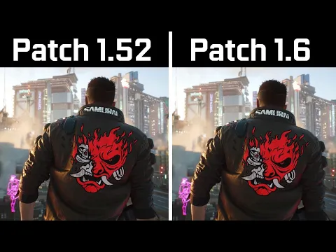Cyberpunk 2077 Patch 1.52 vs Patch 1.6 - Benchmark Comparison