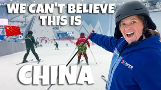 我们体验了中国深圳的世界最大滑雪场