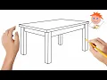 How to draw a table Easy drawings