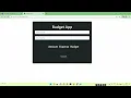 Budget app with JavaScript and BootStrap Create a web development projects for beginners