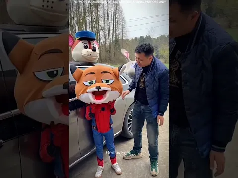Spider-Man With a Dog Mask? ππΆ | Unexpected Funny Moment π± #shorts