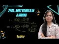 2785 Sort Vowels in a String Greedy Counting Sort 2 Approaches Leetcode