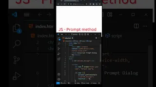 Get User Input with JavaScript Prompt Method