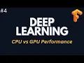 CPU vs GPU Performance - Deep Learning with Tensorflow Ep 4