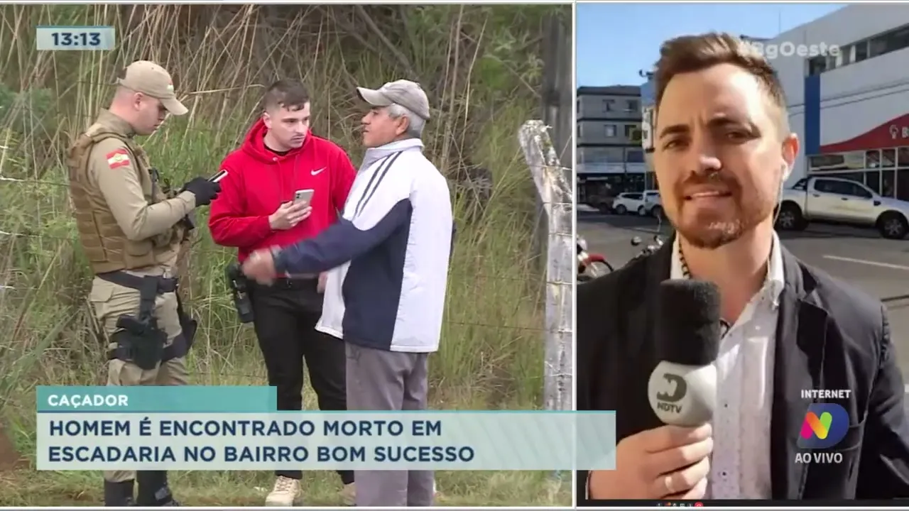 Homem é encontrado morto em escadaria no Bairro Bom Sucesso em Caçador