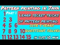 Pattern Printing using Nested Loop in Java Class 9 and 10 ICSE