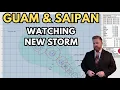 New Tropical Depression East of Guam likely Saudel