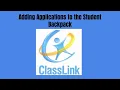 How to Add an App in Classlink to the Student Console