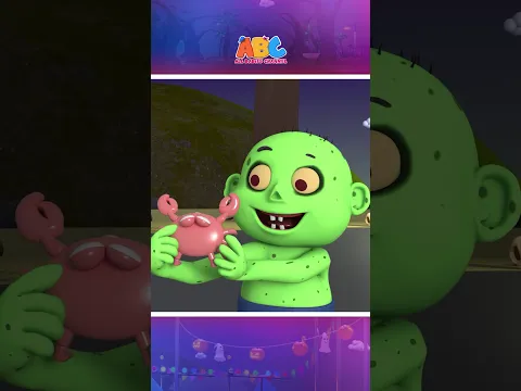 ซอมบี้ตัวน้อยกำลังเล่นกับปู: 🧟🦀 เพลงเดินแถวของซอมบี้ #shorts #halloween #abc